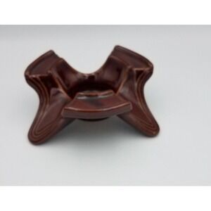 VINTAGE MAR-CREST DAISY DOT POTTERY WARMER Three‎ Footed Stand